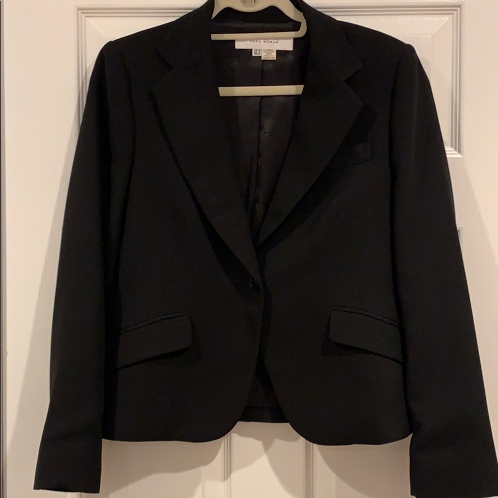 Zara 2 piece black pant suit and blazer